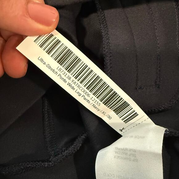 Quince Ultra-Stretch Wide Leg Pants Navy XL - Picture 10 of 12